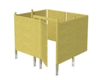 Skan Holz Abstellraum C8 für Carports - Profilschalung Skan Holz Abstellraum C8 für Carports - ProfilschalungZubehörbild