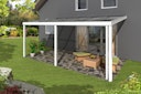 Vorschaubild Skan Holz Aluminium Terrassenüberdachung Monza Breite 434 cm