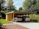 Vorschaubild Skan Holz Spreewald - Walmdach Doppelcarport Breite 585 cm