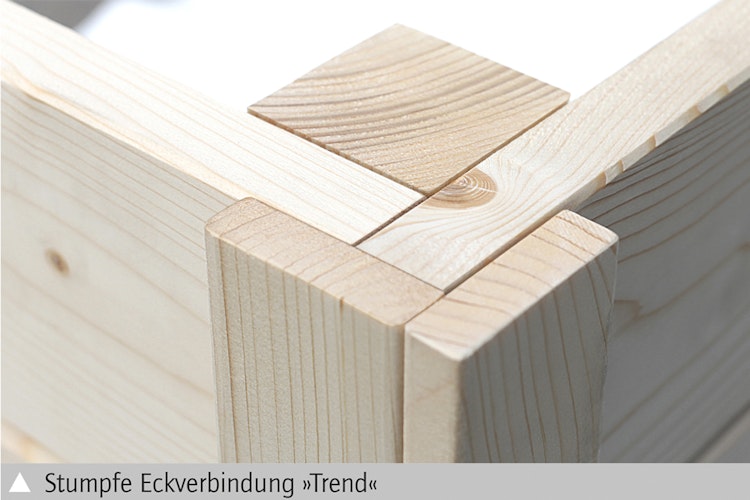 Skan Holz Gerätehaus Ole mit offenem Arbeitsbereich - 28 mm