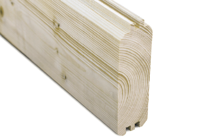 Skan Holz 45 mm Blockbohlenhaus Arosa