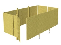 Skan Holz Abstellraum C6 für Carports - Profilschalung Skan Holz Abstellraum C6 für Carports - ProfilschalungZubehörbild