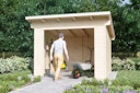 Vorschaubild Skan Holz Gerätehaus Ole mit offenem Arbeitsbereich - 28 mm