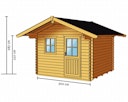 Vorschaubild Skan Holz 45 mm Blockbohlenhaus Arosa