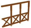 Vorschaubild Skan Holz Andreaskreuz-Seitenwand für Terrassenüberdachung Douglasie