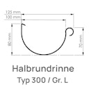 Vorschaubild Rinnenstutzen DN 60/75 zum Stecken, RG100 Typ 300 braun