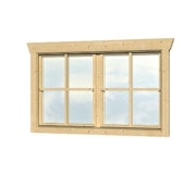 Skan Holz Doppelfenster für 28 mm Blockbohlenhäuser Dreh-Funktion Skan Holz Doppelfenster für 28 mm Blockbohlenhäuser Dreh-FunktionZubehörbild